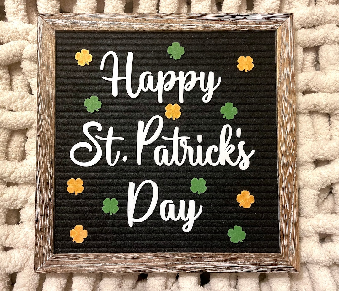 St. Patrick's Day Letter Board Accessories Letter Board Etsy