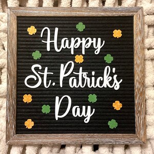 St. Patrick's Day Letter Board Accessories | Letter Board Icons| Happy St Patrick's Day | Shamrock Icons| St Patricks Day Decor
