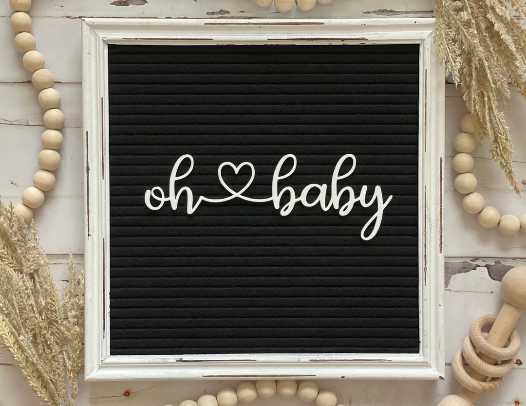 Oh Baby Letter Board Icon Baby Announcement Letter Board Baby Shower