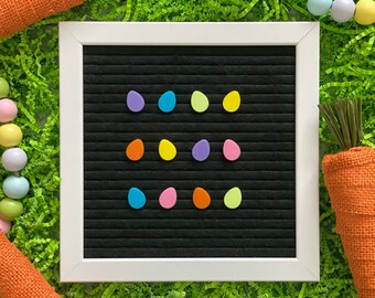 Easter Eggs for Letter Boards| Easter Letter Board Accessories| Easter Decor| Felt Board Icons| Happy Easter| Holiday Letter Board