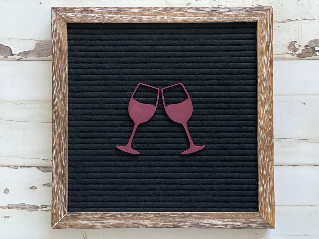 Wine Glass for Letter Boards Letter Board Accessories Red Wine White