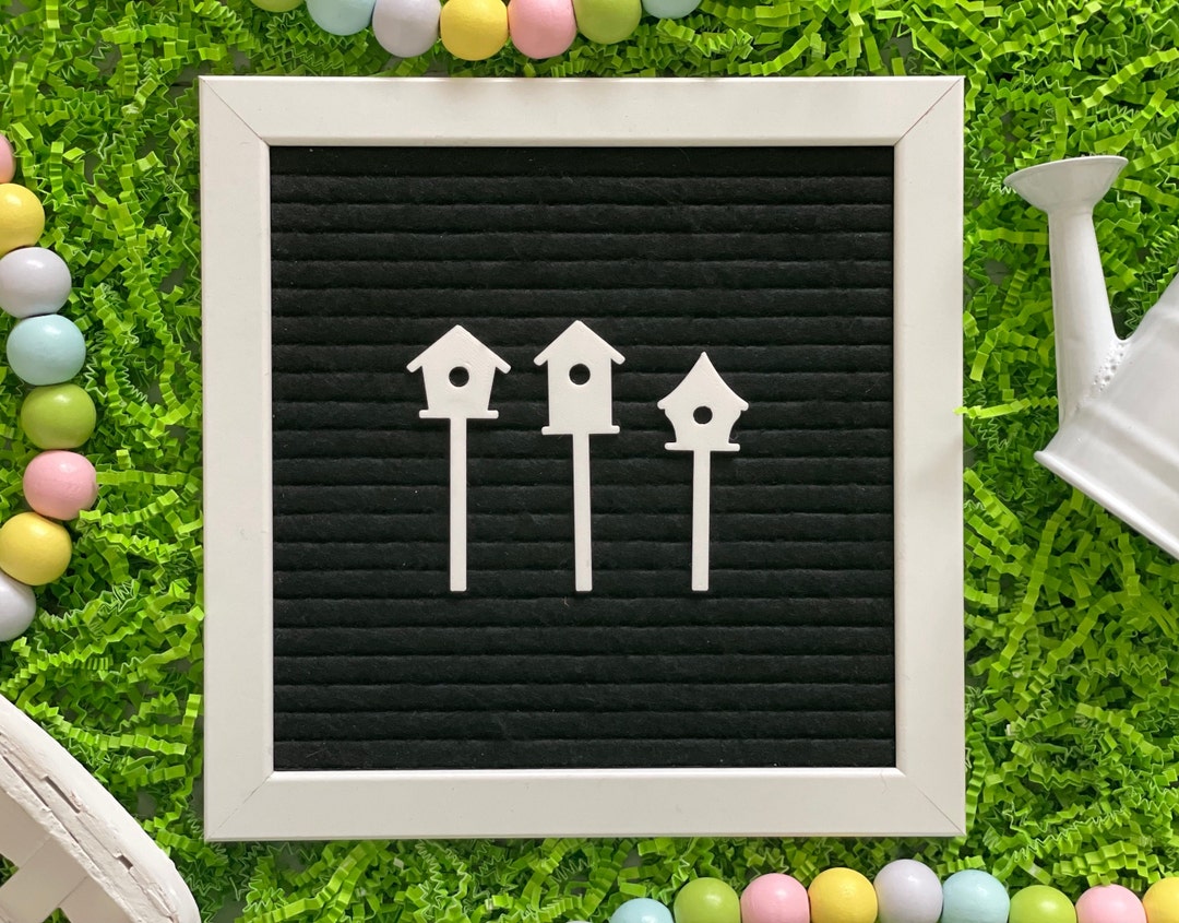 Birdhouses for Letter Board Birdhouse Letter Board Accessories Felt