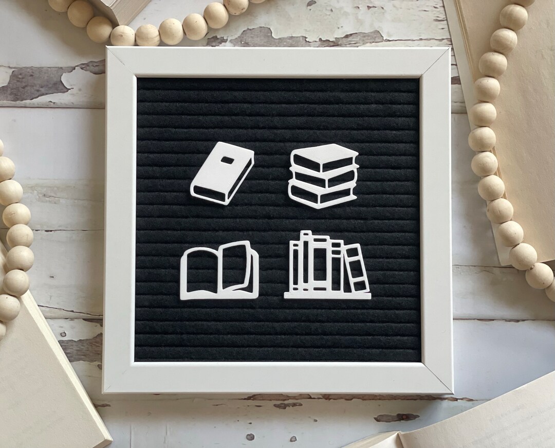 Book Icons for Letter Board Letter Board Accessories Reading Books for