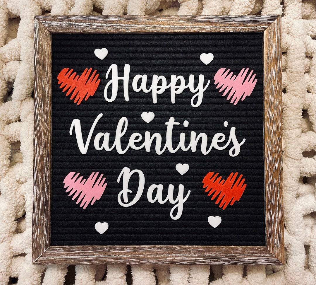 Valentine's Day Letter Board Accessories Icons and Accessories Happy