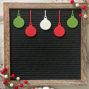 Ornaments for Letter Board| Christmas Ornament Icons| Letter Board Accessories| Holiday Decor| Christmas Decorations