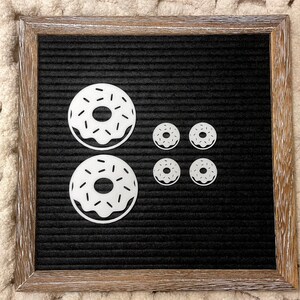 Donut Letter Board Icons| Donut and Sprinkles Accessories