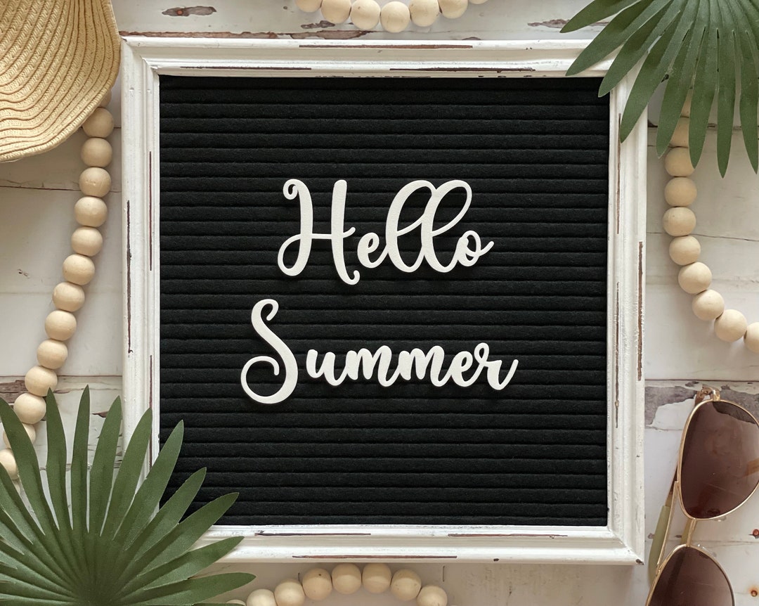 Hello Summer for Letter Board Letter Board Accessories Etsy