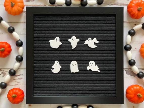 Ghost Letter Board Icons| Halloween Letter Board| Spooky Letter Board Accessories| Scary Ghosts Felt Board Accessories| Halloween Decor