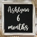 Baby Milestone Letter Board Icons | Monthly Milestones | Baby Letter ...