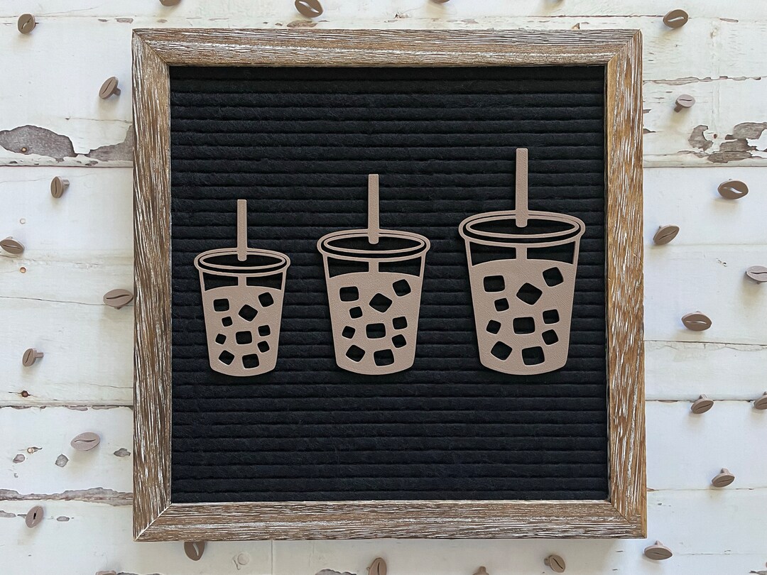 Coffee Letter Board Icon Drink Letter Board Accessories Coffee Iced