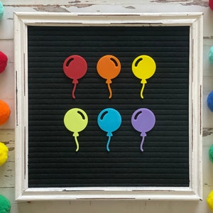 Balloons for Letter Board| Birthday Balloons| Birthday Party Felt Board Accessories| Celebration| Letter Board Accessories| Happy Birthday