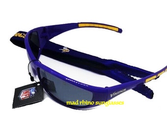NFL Sunglasses Minnesota Vikings with neck strap and cloth bag