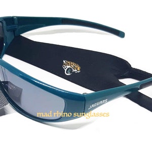 NFL Sunglasses Jacksonville Jaguars with cloth carry bag and neck strap