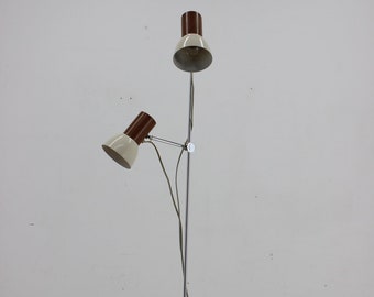 1970s Chrome Adjustable Floor Lamp, Czechoslovakia, Midcentury Lighting