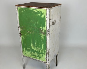 Vintage Industrial Metal Cabinet / Metal Sideboard / Industrial Storage Cabinet