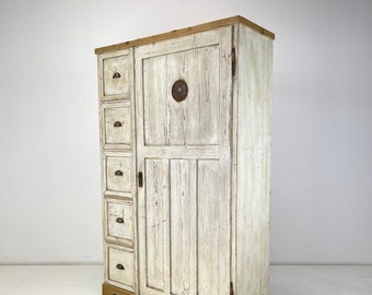 19th Century Eastern Europian Food Cabinet / Antique Storage Cabinet