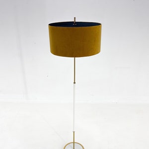 Mid Century Floor Lamp, Germany, 1970&#39;s, New Handmade Lampshade / Vintage Floor Lamp / German