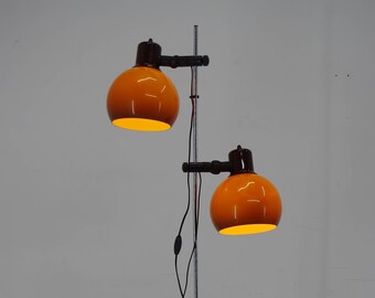 Midcentury Orange Floor Lamp, Hungary, 1970s