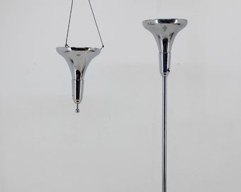 Ensemble Ultra Rare de Lampadaire et Suspension The Luminator, 1930s