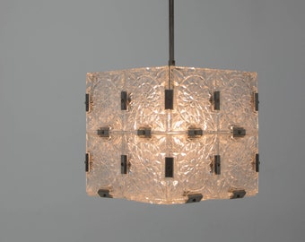 Mid-Century Glass Pendant by Kamenicky Senov, 5 Items Available
