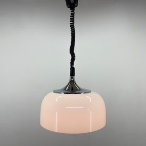 Mid Century White Pendant by Harvey Guzzini for Meblo, Italy