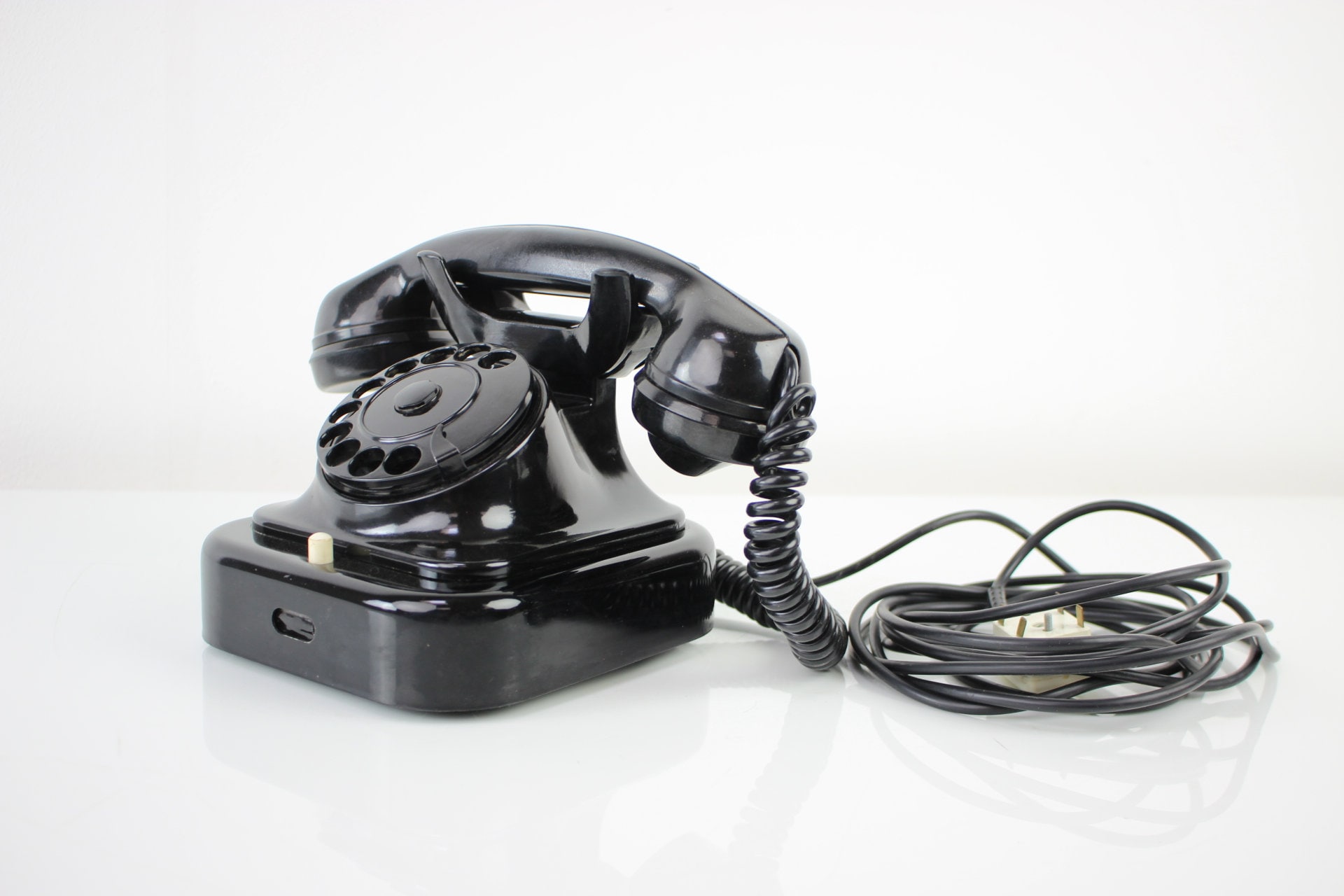 Midcentury Functional Tesla Phone 1960, Československo/ Black