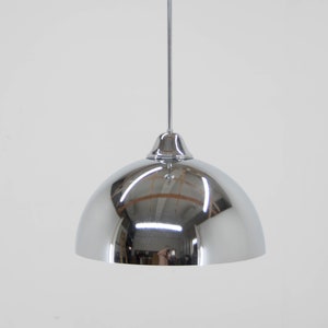 Rare Bauhaus Chrome Pendant, 1930s, Restored
