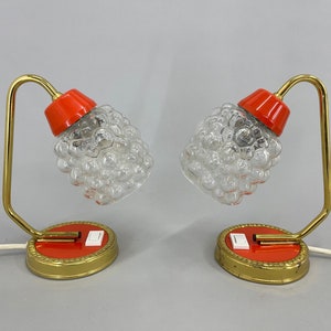 Pair of Table/Bedside Lamps in Helena Tynell Style, 1970&#39;s