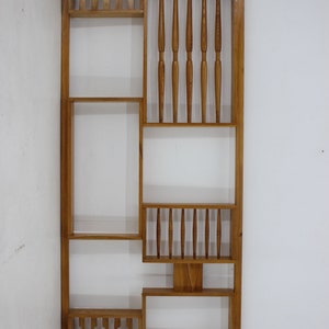 1970s Ash Room Divider, Czechoslovakia / Vintage Divider / Mid-century / Brown Colour /