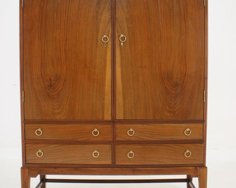 1940s Danish Restored Mahogany Cabinet / Wood Cabinet / Mid-century / Vintage Cabinet /