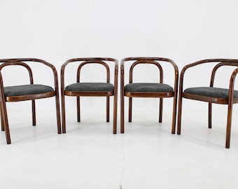 1970s Antonin Suman Set of Four Dining Chair by TON