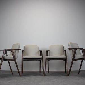 Set of 4 Lolita Dining Chair with Arms by Porada, 21st Century, Italy