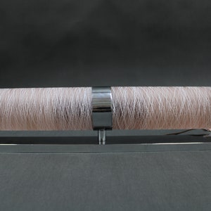 1930s Bauhaus Tubular Wall Light With Pink Glass , Czechoslovakia