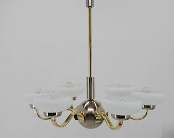 Large Art Deco Chandelier, 1930s, Restored