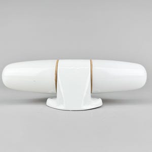 1960s Ceramic & Opaline Glass Double Wall Light