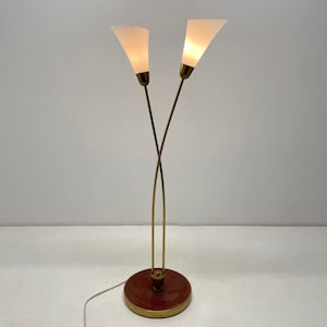 Art Deco Brass Floor Lamp, 1930&#39;s / Vintage Floor Lamp