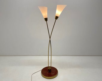 Art Deco Brass Floor Lamp, 1930's / Vintage Floor Lamp