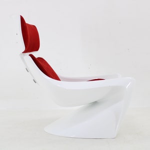 1960s Steen Ostergaard &#39;President&#39; Fiberglass Lounge Chair for Cado,Denmark / Mid-century / Vintage Chair / Lounge Chair