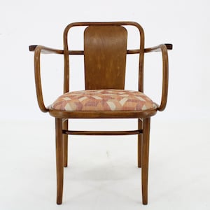 1960s Desk or Side Bentwood Chair by Ton, Czechoslovakia / Mid-century / Vintage Chair / Brown Colour /