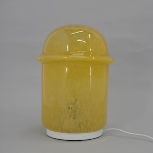 Tisch- oder Stehlampe aus Bubble-Glas, 1970er Jahre