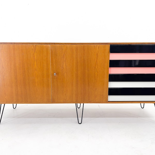 1960's Sideboard with Drawers by Jiri Jiroutek, Czechoslovakia