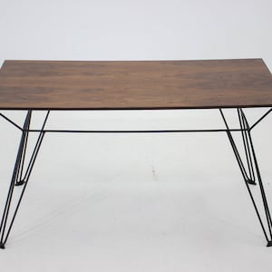 1970&#39;s Walnut Veneer Side Table, Czechoslovakia / Vintage Side Table / Coffee Table