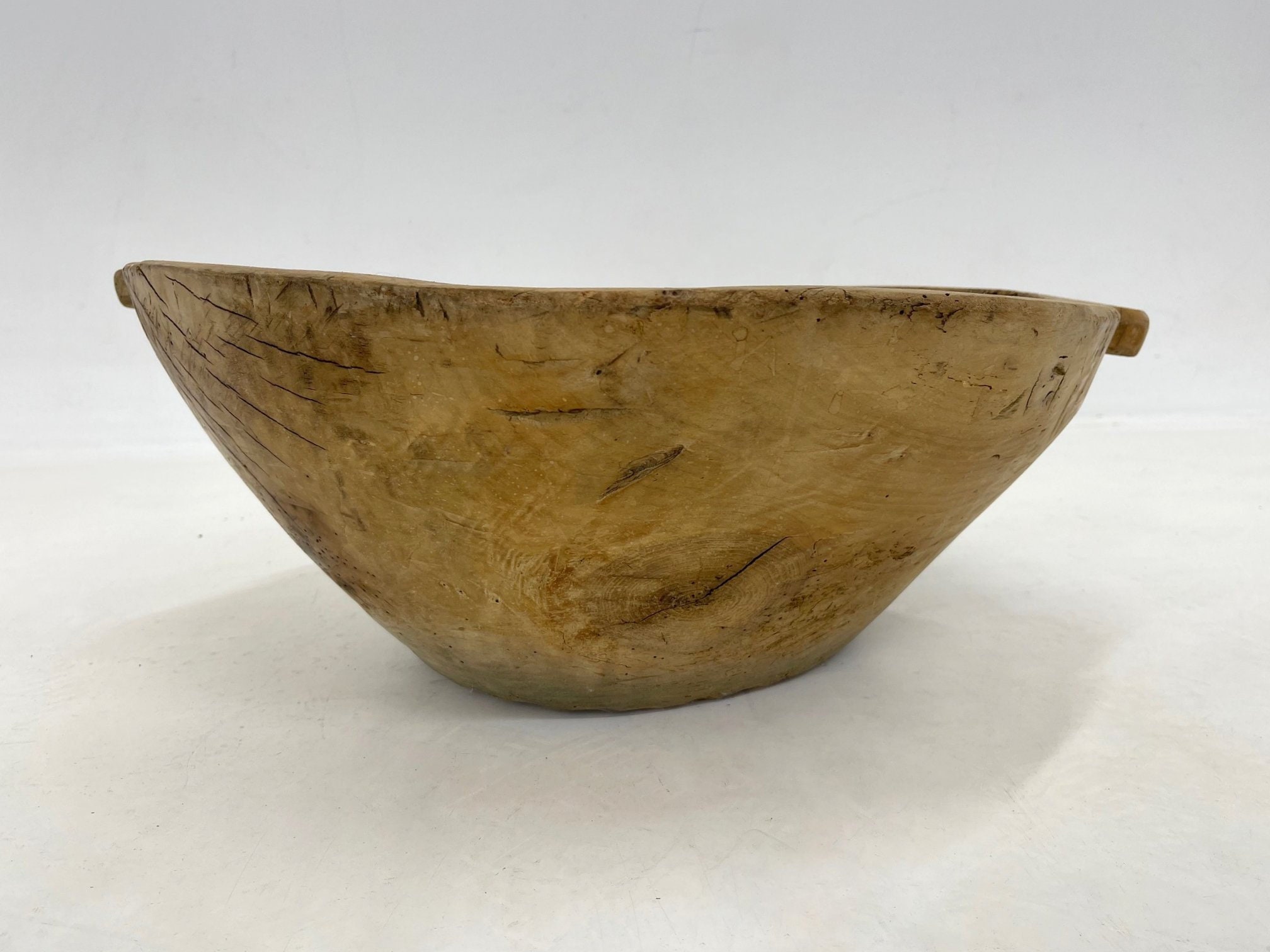 Antique Round Wooden Dough Trough, 1900's / Vintage Decor Etsy