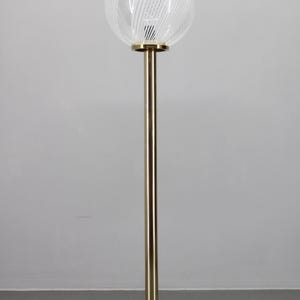 1970s Italian Glass Floor Lamp  / Vintage Lighting / Italian Design