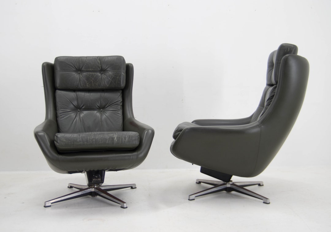 Mid-Century Modern Office Adjustable Desk Chair, c.1950's