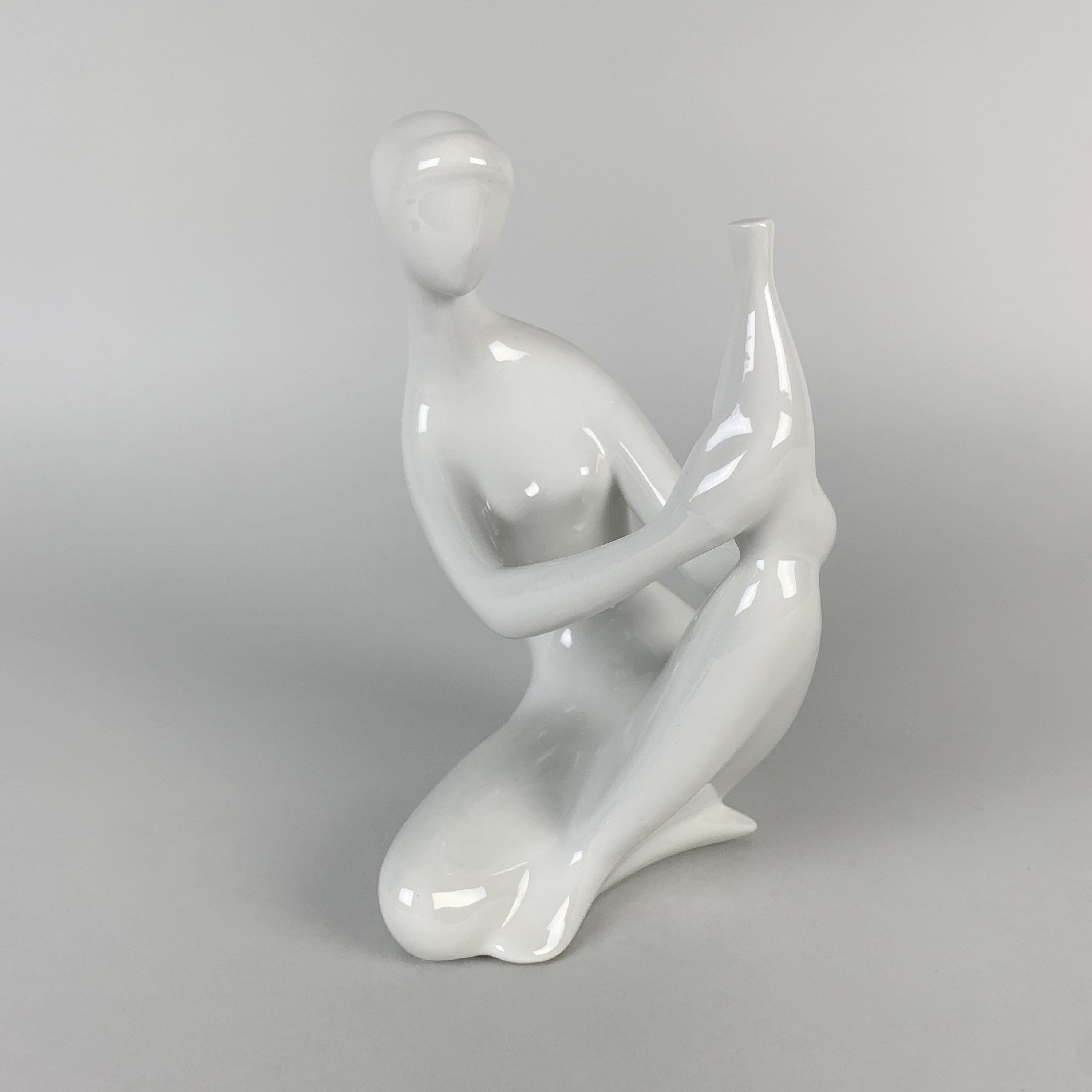 Porcelain Statue by Jitka Forejtova for Royal Dux, Czechoslovakia