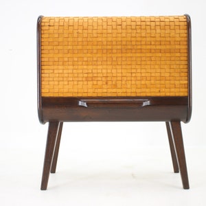 1950s Rare Wooden Bar Cabinet, Czechoslovakia