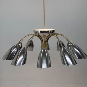 Huge Space Age Chandelier, 1960s, Two Items Available