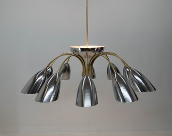 Huge Space Age Chandelier, 1960s, Two Items Available