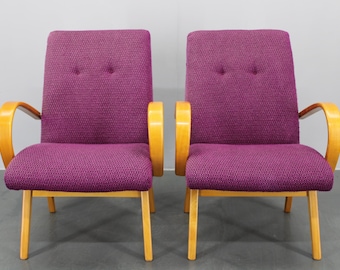 1960s Pair of Armchairs, Czechoslovakia / Mid century / Vintage furniture / Armchairs